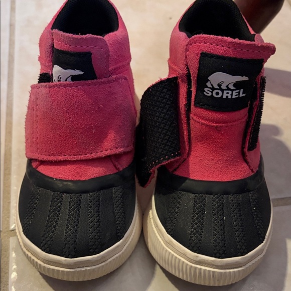 Sorel Other - Sorel Kids' Vibrant Pink and Black Sneakers